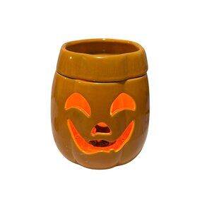 Ceramic Pumpkin Electric Wax Warmer Jack-O-Lantern Design